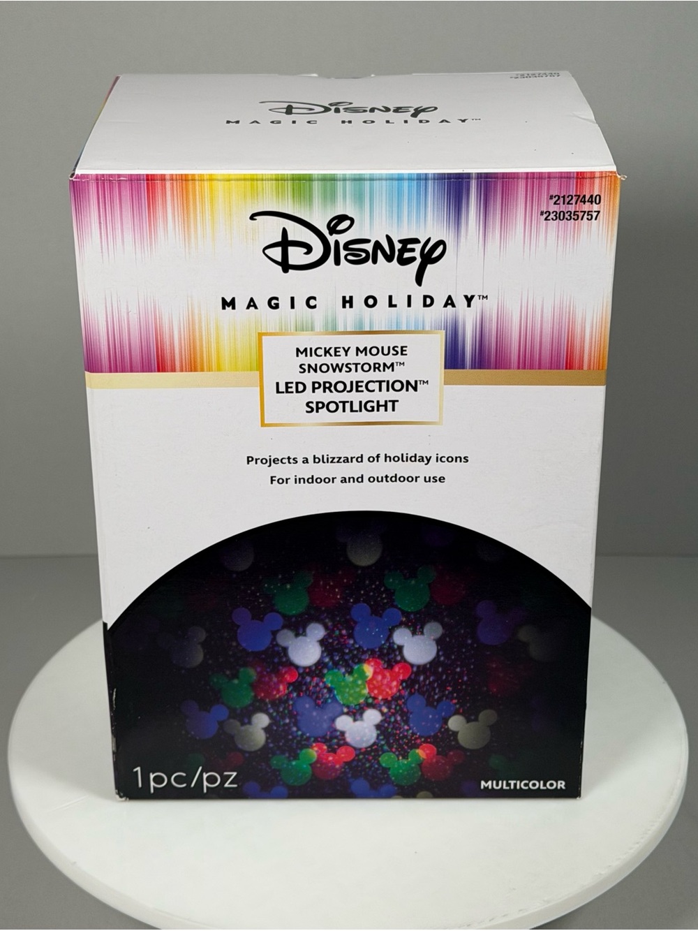 Disney Mickey Mouse Snowstorm LED Projection Spotlight Christmas Yard Decor
